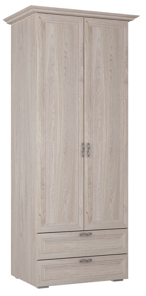 Классический шкаф с двумя створками и распашными дверями